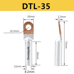 Skun Kabel Lug Bimetal AL-CU DTL-35 DTL-50 DTL-70 35mm 50mm 70mm Scun