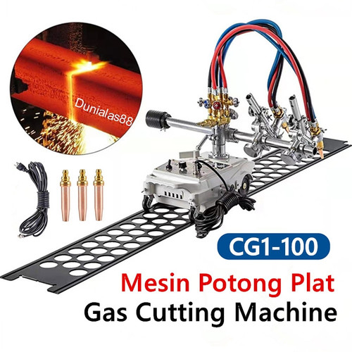 Mesin Potong Plat CG1-100 Gas Cutting Machine CG1 100 Rel Rail Hole