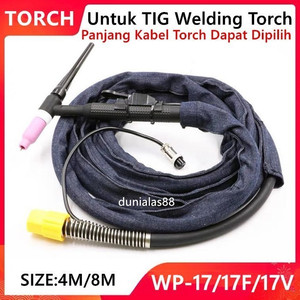 Tig Torch Stang Argon WP17 Tang Las WP-17 WP 17 WP17V WP17F 4M 8M SET