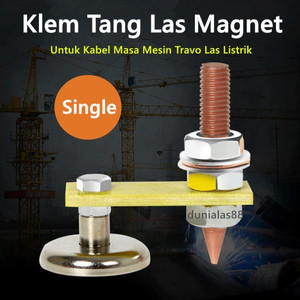 Klem Tang Las Magnet Single utk Kabel Massa Mesin Travo Las Listrik