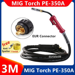 Stang Las Co2 350A Euro Pana Welding Gan Torch 3M 5M Meter Panasonic