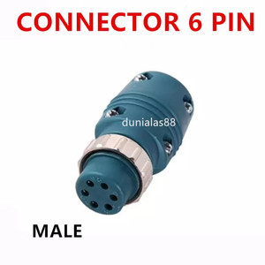 Plug+Socket konektor 6 Pin Mig Male+Female 6pin Connector Pana 1 set