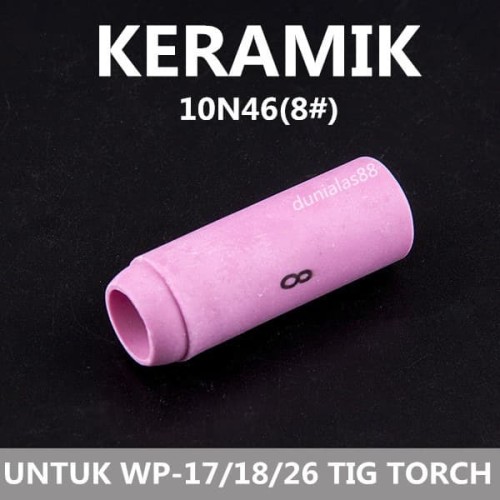 Keramik Argon No.8 10N46 Ceramic Tig Argon Torch Alumina Nozzle