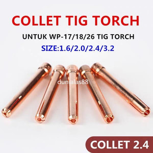 Collet Argon Collet 2.4mm Tig Argon Alat Las Utk Torch Wp17 /18/26