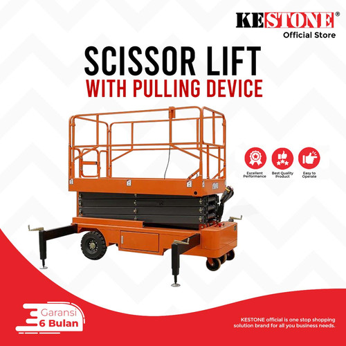 Scissor Lift With Pulling Device - Tangga Gunting Hydraulic With Pulling Device