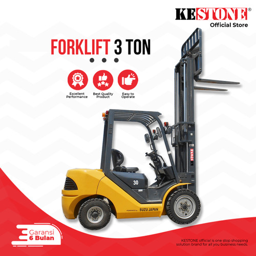 Forklift 3 Ton - Forklift Diesel Manual Engine Isuzu