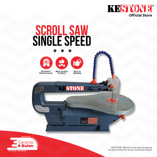 Scroll Saw Single Speed - Mesin Gergaji Meja Ukir Kayu Akrilik