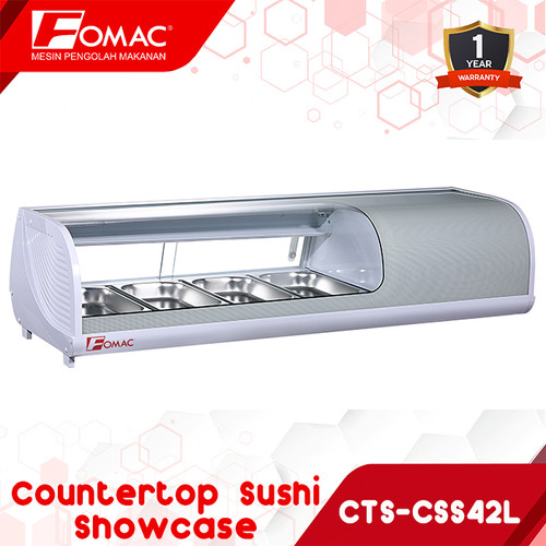 FOMAC Countertop Sushi Showcase CTS-CSS Series Pendingin Ikan Makanan