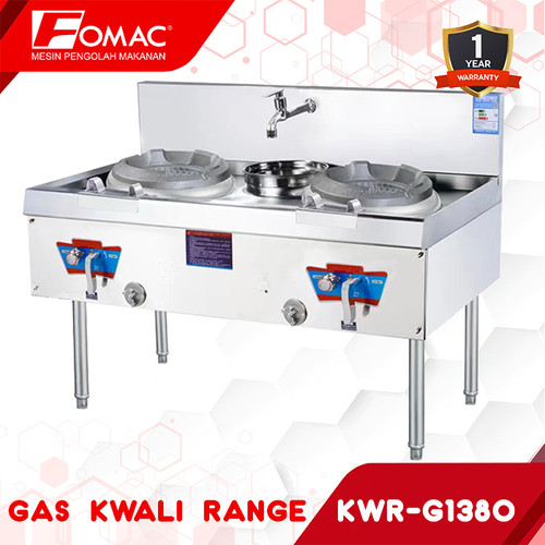 FOMAC Gas Kwali Range KWR-G1380 Kompor High Pressure 2 tungku Wajan