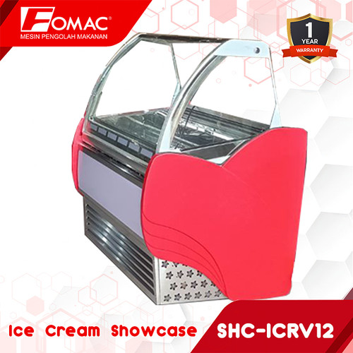 FOMAC SHC-ICRV12 Ice Cream Showcase Mesin Pendingin Es Krim Display