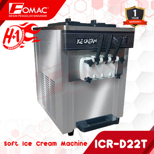 FOMAC Soft Ice Cream ICR-D22T Mesin Pembuat Es Krim Lembut 11.8 L