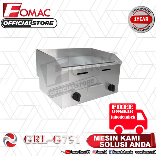 Mesin Pemanggang Daging Steak Gas Griddle GRL-G791 FOMAC