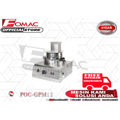 Mesin Pembuat Popcorn Gas dan Electric POC-GPM12 FOMAC