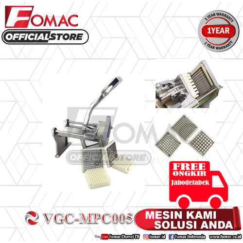 Alat Pemotong Kentang Manual VGC-MPC005 FOMAC Bentuk STIK