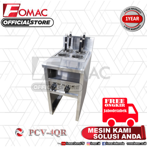 Mesin Perebus Mie Pasta Cooker 4 Basket PCV-4QR FOMAC