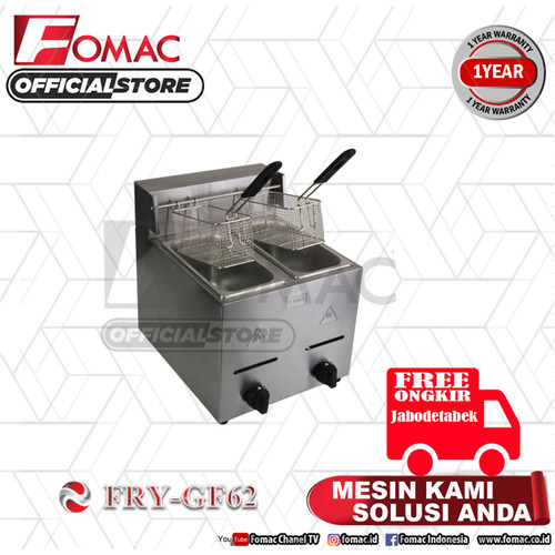 Mesin Penggoreng Makanan Deep Fryer FRY-GF62 FOMAC