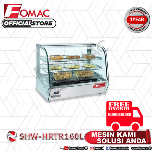 Mesin Hot Showcase warmer SHW-HRTR160L FOMAC