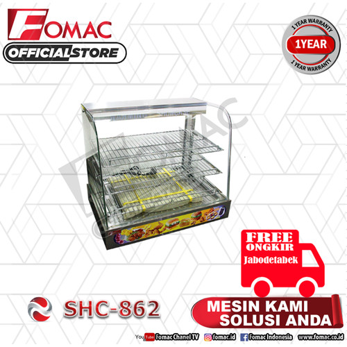 Mesin Pengahangat Makanan Showcase Warmer - SHC-862 FOMAC