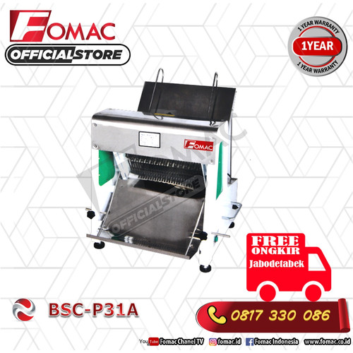 Mesin Pemotong Roti Tawar Bread Slicer BSC-31A FOMAC