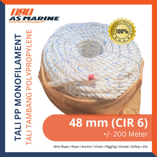 Salin Tali Tambang PP Mono / Tali Plastik PP Monofilament 48 mm