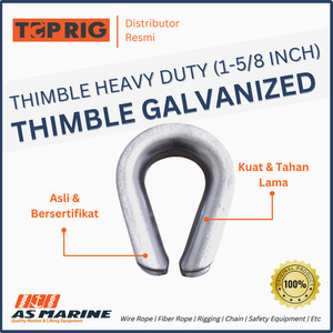 Thimble Wire Rope / Kausen Sling 1-5/8 Inch HD Galvanized TOPRIG