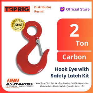 Hook / Kait / Gancu Eye With Safety Carbon 2 Ton TOPRIG