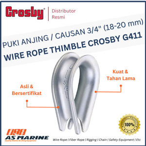 Wire Rope Thimble / Puki Anjing / Causan G411 3/4" 18-20 mm CROSBY