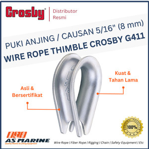 Wire Rope Thimble / Puki Anjing / Causan G411 5/16" 8 mm CROSBY