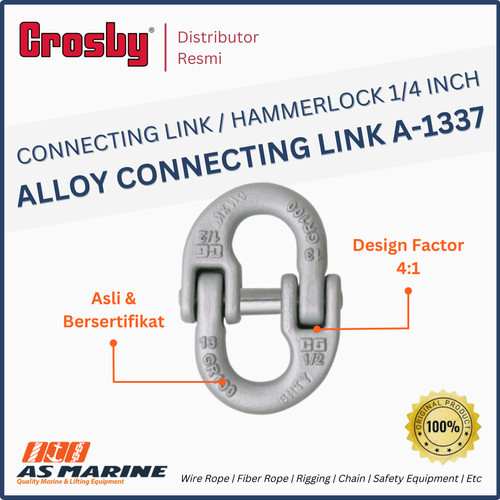 Connecting Link / Hammerlock Alloy CROSBY A1337 (1/4 s/d 1-1/4 Inch)