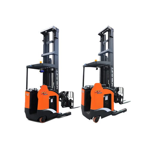 Reach truck forklift garpu double deep 1.5 Ton tinggi 10 m Noblelift