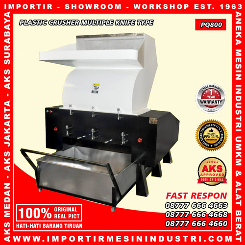 Alat Pencacah Plastik Limbah Plastic Crusher 40 Hp AKS - PQ800