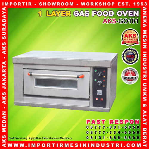 OVEN GAS 1 DECK 1 TRAY OVEN PEMANGGANG KUE ROTI BAKING AKS-GO101