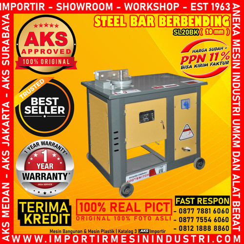 Mesin Tekuk Besi Steel Bar Dual Operate Bending SL20BK