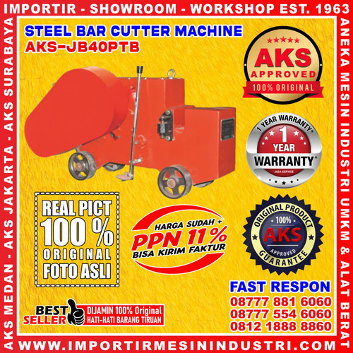 Mesin Bar Cutting Cutter 3 Kw Mesin Pemotong Besi Beton AKS - JB40PTB