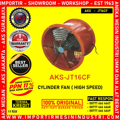 kipas lower /Fan Blower Tabung 16" Inch (450 mm) 1100 Watt - JT16CF