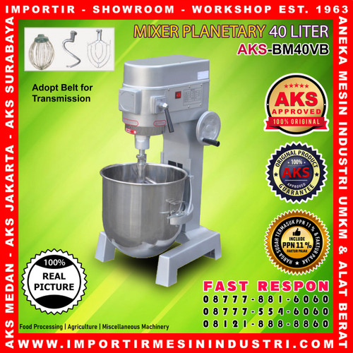 Planetary Dough Mixer Mesin Pengaduk Adonan 40 Liter AKS-BM40VB