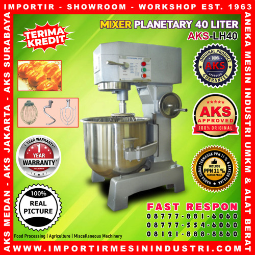 Planetary Mixer 40 Liter AKS Mixer Roti 40 Liter LH40A GARANSI