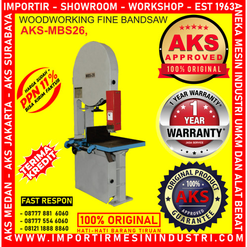 Alat dipotong Kayu Woodworking Fine Blade Bandsaw AKS - MBS26