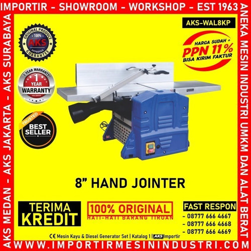 MESIN KAYU WOOD JOINTER 8 inch 2 HP 220 Volt | AKS - WAL8KP