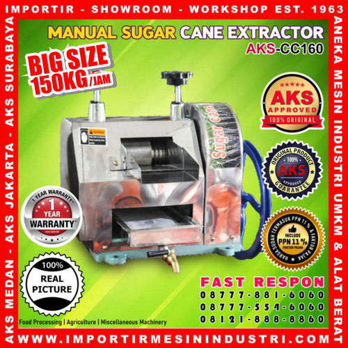 Sugar Cane Juice Extractor / Mesin Peras Sari Tebu Murah AKS - CC160