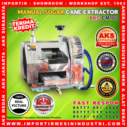 Mesin press tebu / Manual sugar cane extractor | AKS - CM160