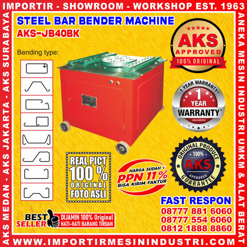 Mesin Pembengkokan Besi ( 40 mm ) Bar Bending Steel JB40BK 2.2 Kw