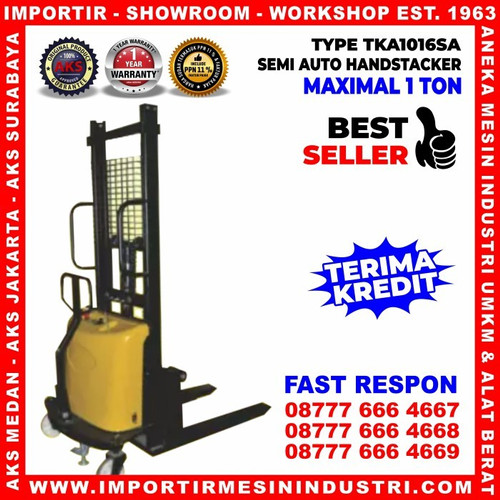 Pengangkat Semi Automatic Hydraulic Stacker Capacity 1 Ton - TKA1016SA