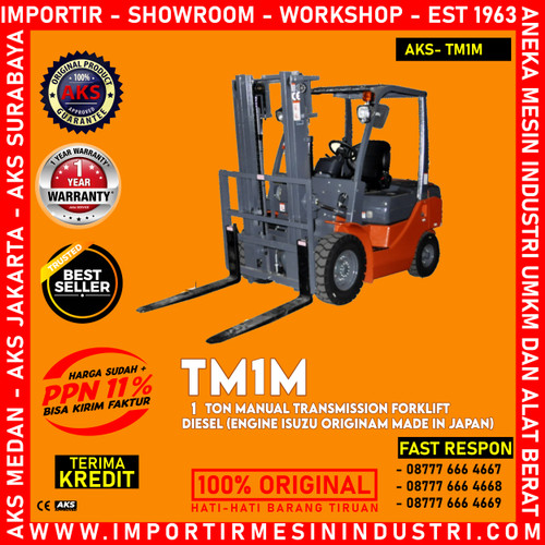 Forklift Diesel Original Mesin Isuzu JAPAN Max 1 Ton AKS - TM1M