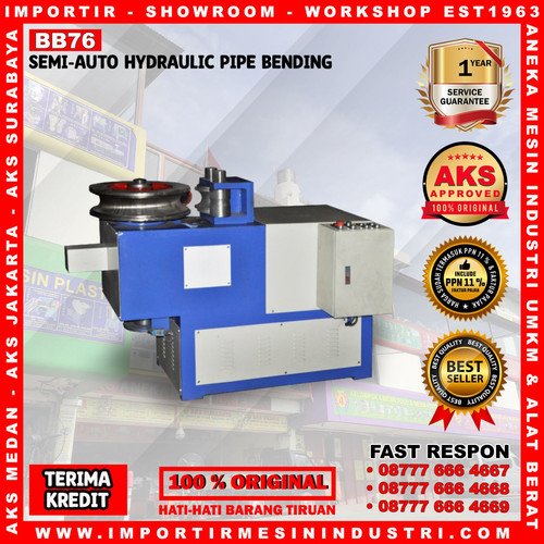 Mesin Tekuk Pipa/Semi Auto Hidrolik Bending Machine-BB76/0-2Rpm