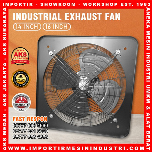 Kipas angin dinding Exhaust industrial fan 14 dan 16 inch