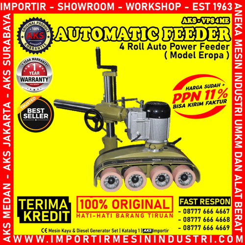 Mesin Feeder Kayu 4 Roll Auto Power AKS - VPS4ME