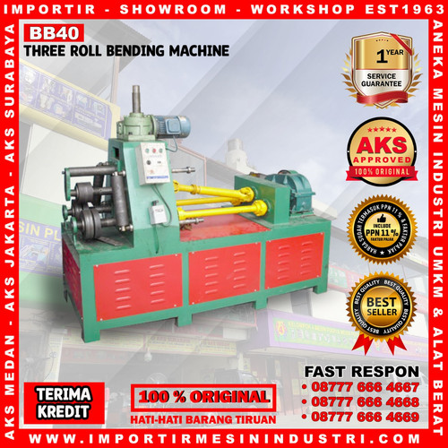 Alat Tekuk Pipa Tiga Roll Rotating Of Main Shift 9 Rpm Tekuk Pipa BB40