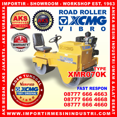 Alat Pemadat Aspal Hydraulic vibration road roller AKS - XCMG-XMR070K