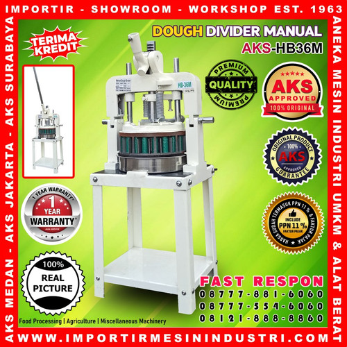 Dough Divider Manual Mesin Pembagi Adonan Manual AKS-HB36M